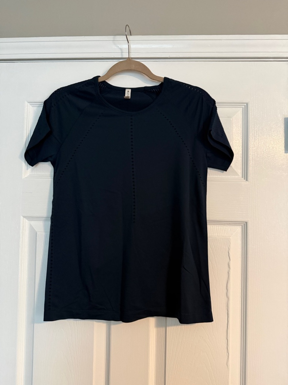 Athleta Navy Short-Sleeve Performance Tee